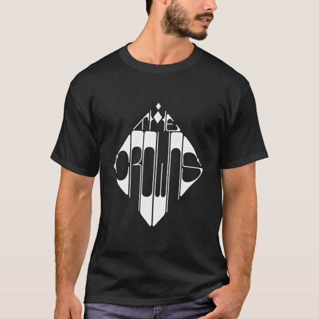T-shirt Noircissez la chemise de couronnes (Devant)
