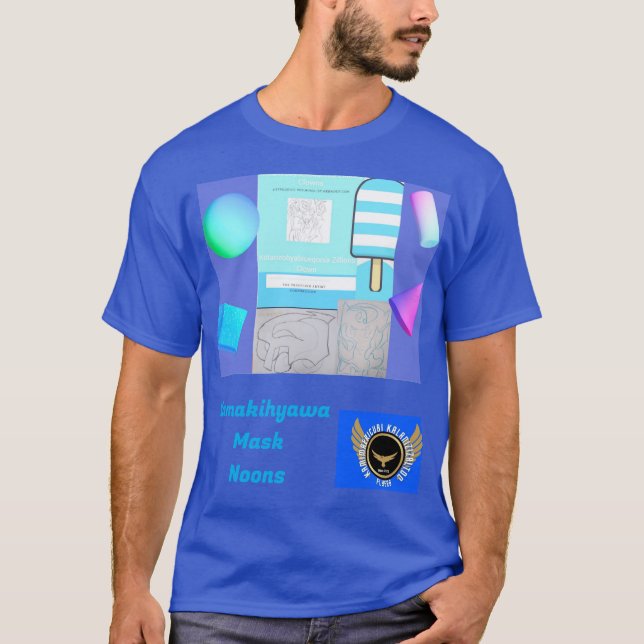 T-shirt Noirs de masque Kamakihyawa 2 (Devant)