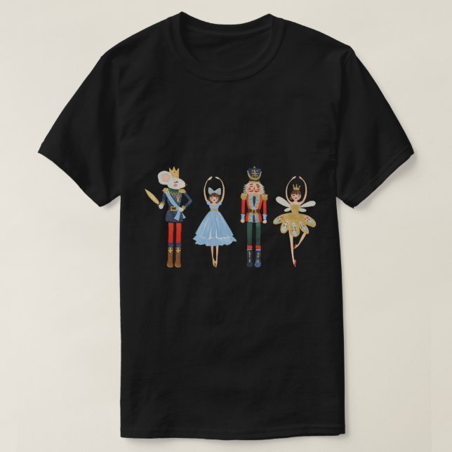 T-shirt Noisette de Noël Plum de sucre fée Noël Sw (Design devant)