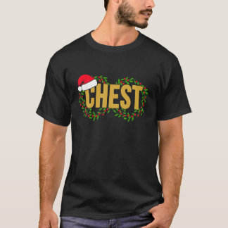 T-shirt Noix de poitrine Couples Noël Funky Fête de Noël H
