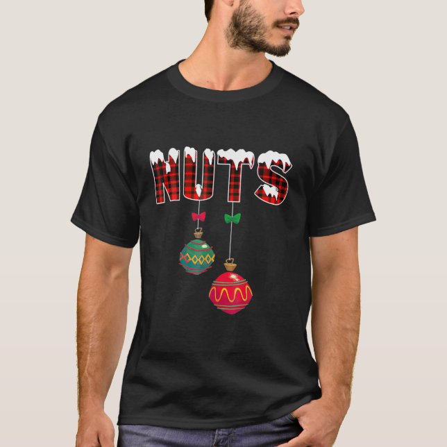 T-shirt Noix de poitrine Drôle Correspondant Châtaignes Co (Devant)
