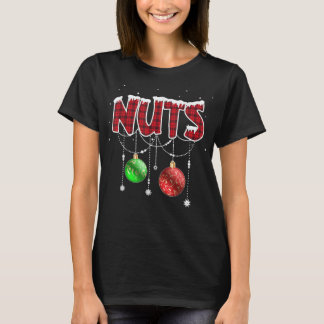 T-shirt Noix de poitrine Noël Correspondances Couple châta
