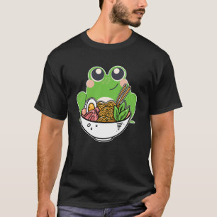 T-shirt Noix japonaises Ramen et jolie grenouille droguées