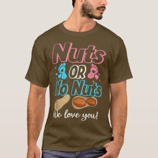 T-shirt Noix ou pas de noix Nous t'aimons Bébé Genre Révél