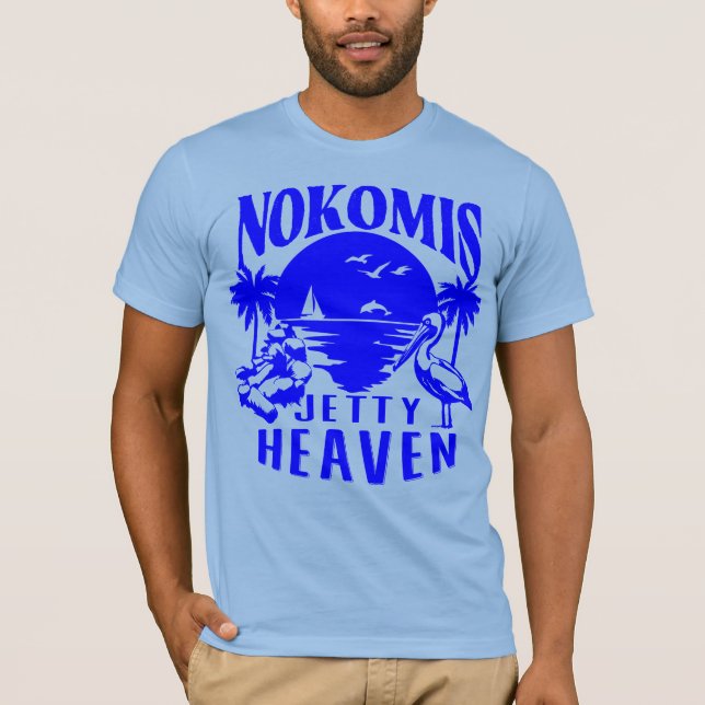 T-shirt Nokomis Beach Floride - Jetty Heaven (Devant)
