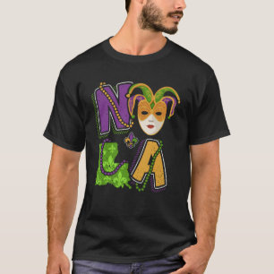 T-shirt NOLA Mardi Gras Pour Les Femmes Louisiane Plan D'É