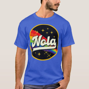 T-shirt Nola Rainbow Dans L'Espace Style Vintage