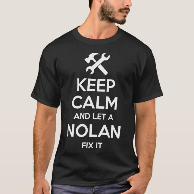 T-shirt NOLAN Funky Nom de famille Anniversaire Famille Ar (Devant)