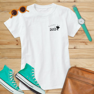 T-shirt Nom, année, fête scolaire