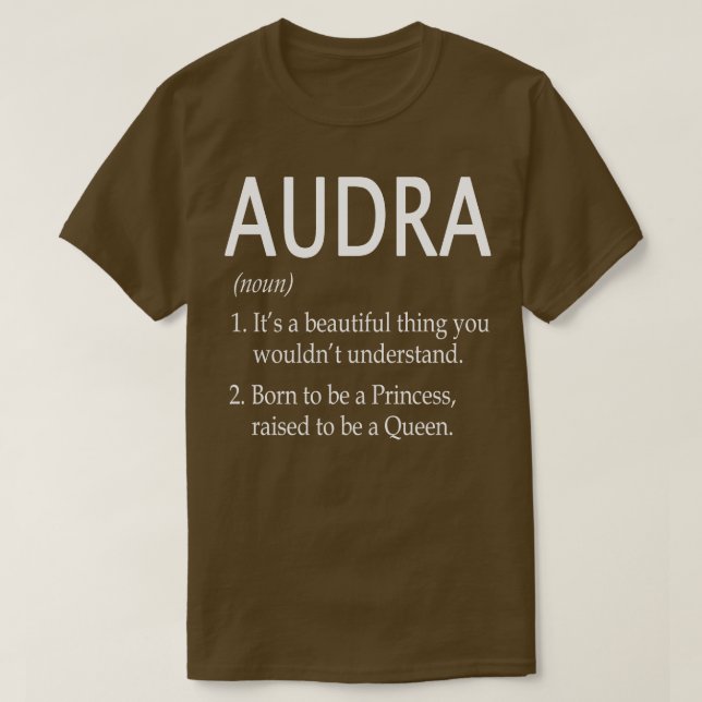 T-shirt Nom Audra Cadeau (Design devant)