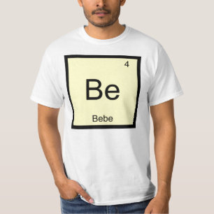T-shirt Nom Bebe Chimie Élément Tableau périodique