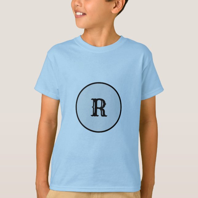 T-SHIRT NOM BLEU MONOGRAM SIMPLE T SHIRT (Devant)