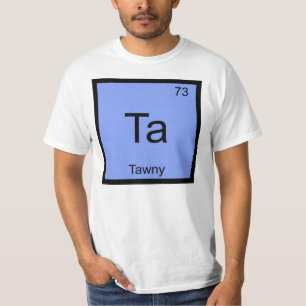 T-shirt Nom Brun Chimie Élément Tableau Périodique