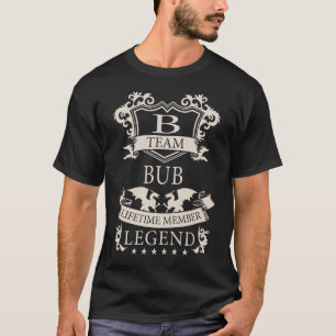 T-shirt Nom BUB Nom, BUB nom de famille crête