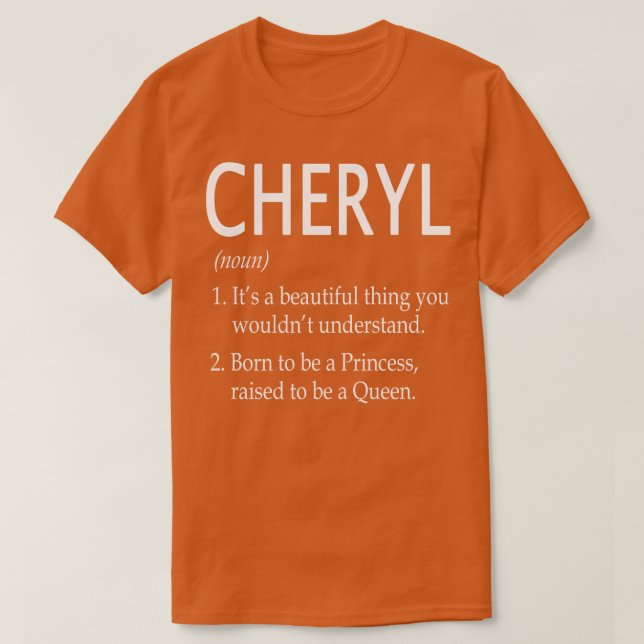T-shirt Nom Cheryl Don 176 (Design devant)