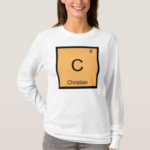 T-shirt Nom chrétien Élément chimique Tableau périodique d