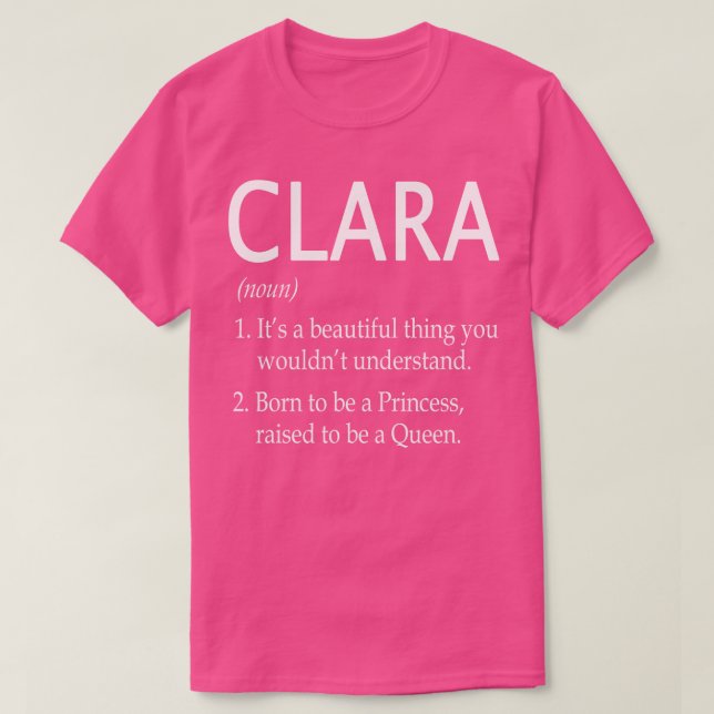 T-shirt Nom Clara Don 39 (Design devant)