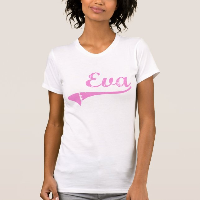 T-shirt Nom classique de style d'Eva (Devant)
