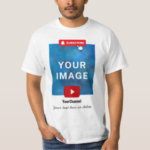 T-shirt Nom de canal Youtube personnalisé