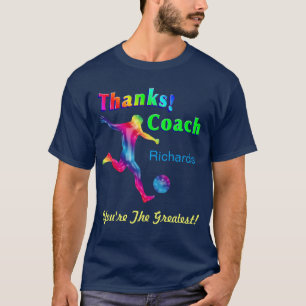 T-shirt Nom de coutume de chemise de Merci d'entraîneur d