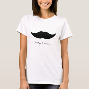 T-shirt Nom de coutume de moustache
