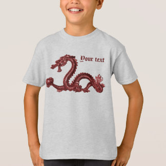 T-shirt Nom de dragon chinois personnalisé Design de fanta