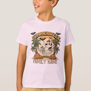 T-shirt Nom de famille assorti personnalisé Summerween 