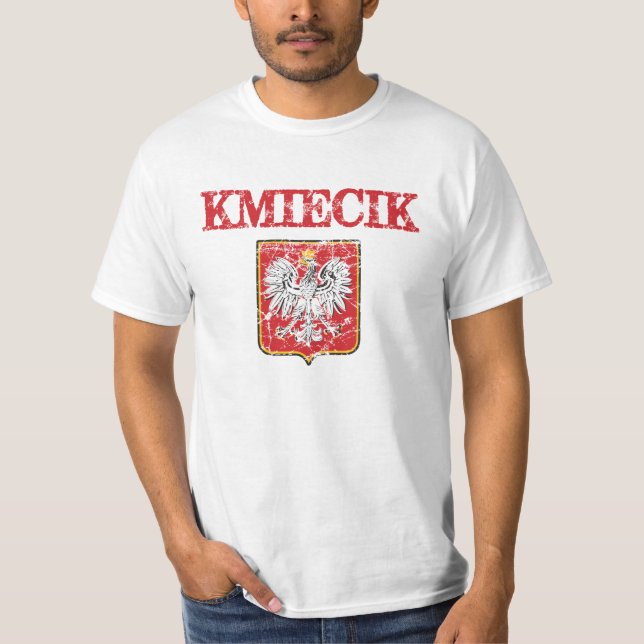 T-shirt Nom de famille de Kmiecik (Devant)