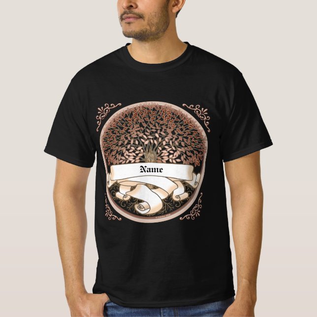 T-shirt Nom de famille de l'arbre (Devant)