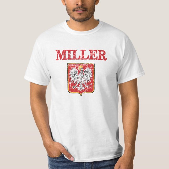 T-shirt Nom de famille de Miller (Devant)