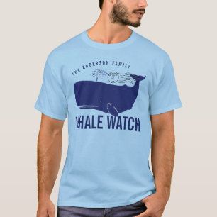 T-shirt Nom de famille de montre de baleine