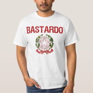 T-shirt Nom de famille d'Italien de Bastardo