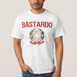 T-shirt Nom de famille d'Italien de Bastardo