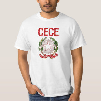 T-shirt Nom de famille d'Italien de Cece