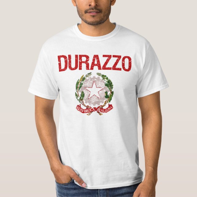 T-shirt Nom de famille d'Italien de Durazzo (Devant)