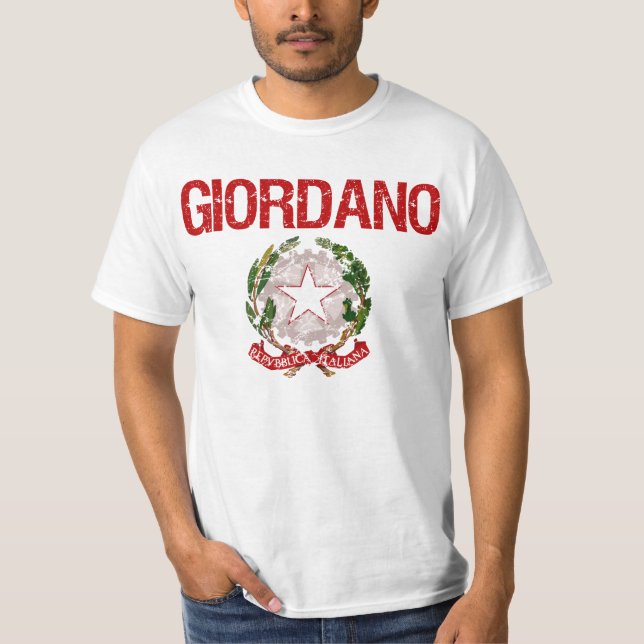 T-shirt Nom de famille d'Italien de Giordano (Devant)