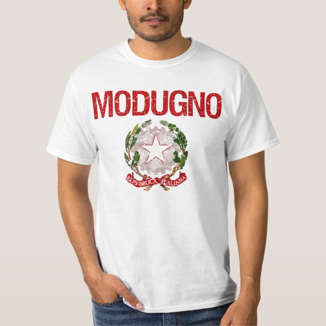 T-shirt Nom de famille d'Italien de Modugno (Devant)