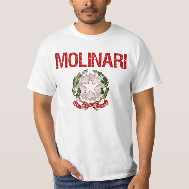 T-shirt Nom de famille d'Italien de Molinari (Devant)