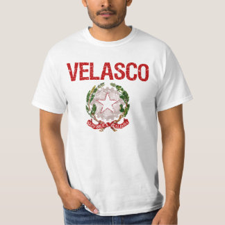 T-shirt Nom de famille d'Italien de Velasco