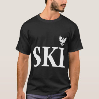 T-shirt Nom de famille du ski du patrimoine polonais