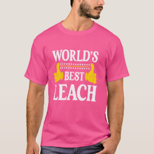 T-shirt Nom de famille Leach Équipe drôle Nom de famille d