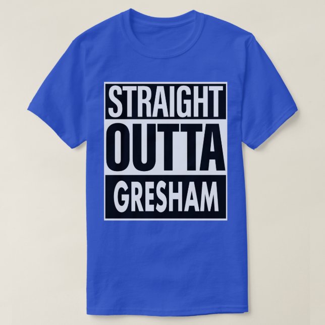 T-shirt Nom de Gresham, droite devant Gresham (Design devant)