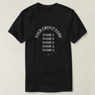 T-shirt Nom de groupe personnalisé Équipe personnalisée av