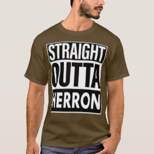 T-shirt Nom de Herron Droit devant Herron