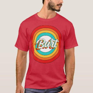 T-shirt Nom de la brûlure Chemise Cercle Vintage de la brû