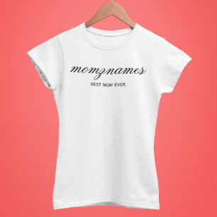 T-shirt Nom de la calligraphie personnalisée de la meilleu