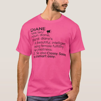 T-shirt Nom de la diane Définition Diane Nom de la femme