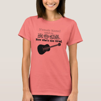 T-shirt [Nom de la Femme] Utilisé pour Rock- Maintenant el