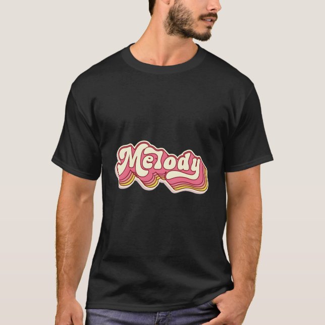 T-shirt Nom de la mélodie Prénom personnalisé Nom de famil (Devant)