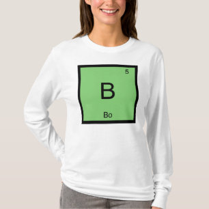 T-shirt Nom de l'élément chimique tableau périodique
